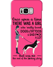 Load image into Gallery viewer, A Girl Really Loved Dogs And Tattoos  Unique Custom Design Phone case
