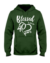 Load image into Gallery viewer, Blessed By God For  40 Years  Special Custom Design Hoodie
