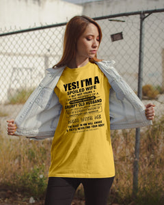 A Spoiled Wife Of An Awesome Grumpy Old Husband Trending Guys Tee