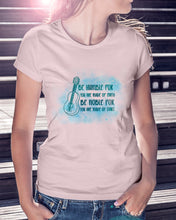 Load image into Gallery viewer, Be Humble For You Are Made Of Earth Custom Design For Ukulele Lovers Ladies Tee
