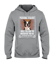 Load image into Gallery viewer, Boston Terrier Personal Stalker St. Patrick's Day Printed Mug Hoodie
