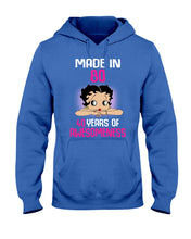 Load image into Gallery viewer, Black Phone Case Made In 80 40 Years In Awesomeness For Friends Hoodie

