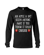Load image into Gallery viewer, An Apple A Day Keeps Anyone Away Special Custom Design Unisex Long Sleeve
