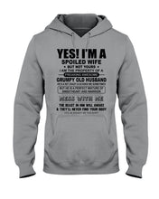 Load image into Gallery viewer, A Spoiled Wife Of An Awesome Grumpy Old Husband Trending Hoodie
