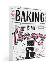Load image into Gallery viewer, Baking Is My Therapy Gift For Baker Matte Canvas
