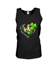 Load image into Gallery viewer, Beagle Not Lucky Simply Blessed Clover Heart St Patrick's Day Gift For Dog Lovers Unisex Tank Top
