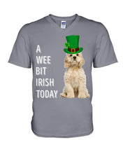 Load image into Gallery viewer, American Cocker Spaniel Irish Today Green St. Patrick's Day Printed Mug Guys V-Neck
