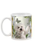 Load image into Gallery viewer, Bichon Frise With Butterflies Simple Custom Design  For Dog Lovers Mug
