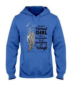 A Granddaughter To A Grandpa With Wings Handheld Gift For Granddaughter Hoodie