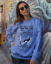 Load image into Gallery viewer, A Girl Really Loved Dogs And Tattoos  Unique Custom Design Sweatshirt

