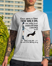 Load image into Gallery viewer, A Girl Really Loved Dogs And Tattoos  Unique Custom Design Guys Tee
