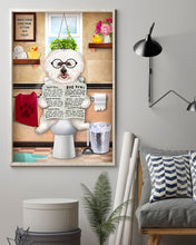 Load image into Gallery viewer, Bichon Frise Sitting Great Ideas Read Newspaper Gift For Dog Lovers Vertical Poster
