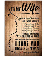 Load image into Gallery viewer, You Are My Love Story Abstract Gift For Wife Vertical Poster
