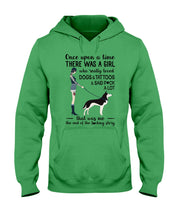 Load image into Gallery viewer, A Girl Really Loved Dogs And Tattoos  Unique Custom Design Hoodie
