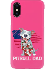 Load image into Gallery viewer, Black Phone Case Pitbull Dad Gift For Pitbull Lovers Phone case
