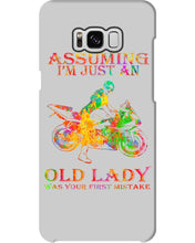 Load image into Gallery viewer, Assuming I'm Just An Old Lady Loves Motorbike For Sport Lovers Phone case
