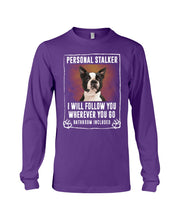 Load image into Gallery viewer, Boston Terrier Personal Stalker St. Patrick's Day Printed Mug Unisex Long Sleeve
