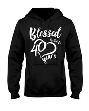 Load image into Gallery viewer, Blessed By God For  40 Years  Special Custom Design Hoodie

