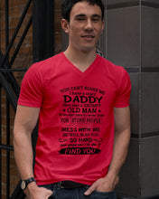Load image into Gallery viewer, You Can&#39;t Scare Me I Have A Crazy Daddy Guys V-Neck
