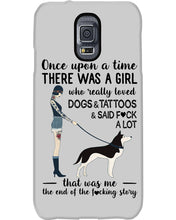 Load image into Gallery viewer, A Girl Really Loved Dogs And Tattoos  Unique Custom Design Phone case
