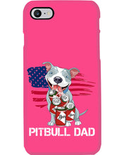Load image into Gallery viewer, Black Phone Case Pitbull Dad Gift For Pitbull Lovers Phone case
