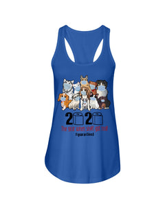 2020 The Year When Shit Got Real Special Custom Design Ladies Flowy Tank