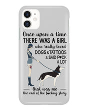 Load image into Gallery viewer, A Girl Really Loved Dogs And Tattoos  Unique Custom Design Phone case
