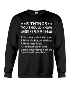 5 Things You Should Know About My Father In Law Gift For Men Excellent Marksman Sweatshirt