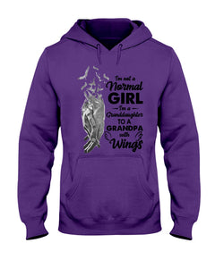 A Granddaughter To A Grandpa With Wings Handheld Gift For Granddaughter Hoodie