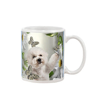 Load image into Gallery viewer, Bichon Frise With Butterflies Simple Custom Design  For Dog Lovers Mug
