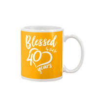 Load image into Gallery viewer, Blessed By God For  40 Years  Special Custom Design Mug
