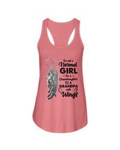 Load image into Gallery viewer, A Granddaughter To A Grandpa With Wings Handheld Gift For Granddaughter Ladies Flowy Tank
