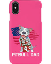 Load image into Gallery viewer, Black Phone Case Pitbull Dad Gift For Pitbull Lovers Phone case
