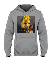 Load image into Gallery viewer, Basset Hound With Sunflower Special Custom Design For Dog Lovers Hoodie

