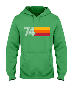 46th Birthday Gift Vintage 1974 Classic Retro Vintage Hoodie