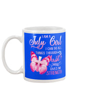 Load image into Gallery viewer, Birthday Gift For July Girl I Can Do All Things Through Christ Custom Mug
