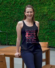 Load image into Gallery viewer, Behind Every Woman With Breast Cancer  Meaningful Gift For Family Ladies Flowy Tank
