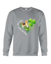 Load image into Gallery viewer, Beagle Not Lucky Simply Blessed Clover Heart St Patrick's Day Gift For Dog Lovers Sweatshirt
