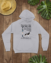 Load image into Gallery viewer, A Girl Really Loved Dogs And Tattoos  Unique Custom Design Hoodie
