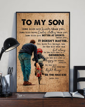 Load image into Gallery viewer, Be The Kid Who Is Dad Gift For Son Vertical Poster
