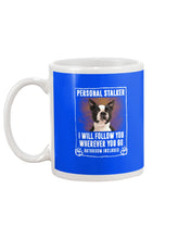 Load image into Gallery viewer, Boston Terrier Personal Stalker St. Patrick's Day Printed Mug Mug
