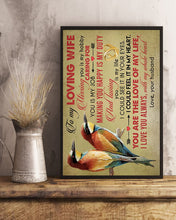 Load image into Gallery viewer, Bird Couple Love Nature Love You Gift For Wife Vertical Poster
