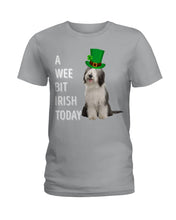 Load image into Gallery viewer, Bearded Collie Irish Today Green St. Patrick's Day Printed Mug Ladies Tee
