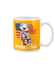 Load image into Gallery viewer, Black Phone Case Pitbull Dad Gift For Pitbull Lovers Mug
